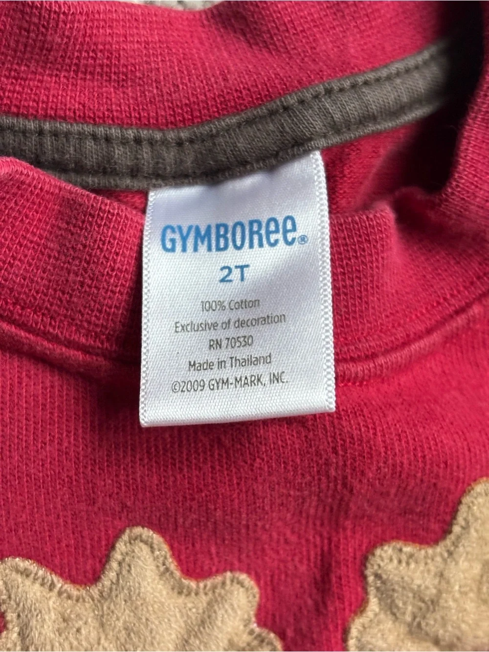 Gymboree 2T Red Moose Chrismtas Holiday Winter Romper with Snaps